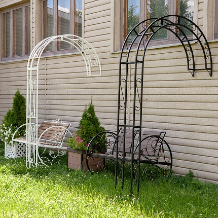 Садовые арки из металла для дачи и сада: ландшафтный дизайн, выбор, фото